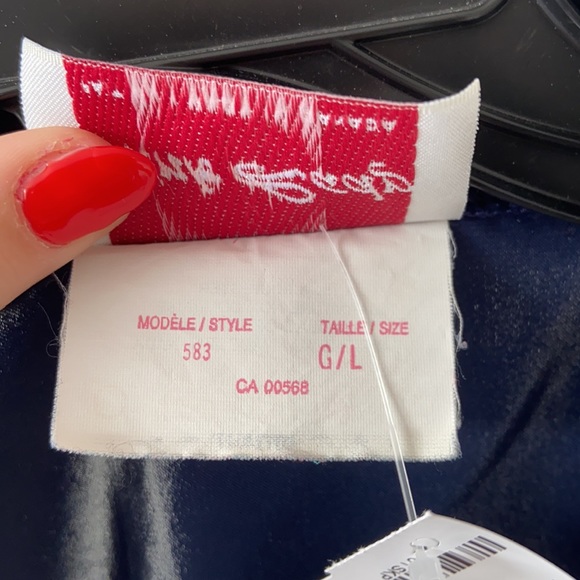 PINK LADY blue satin VINTAGE blouse LARGE - Picture 10 of 10